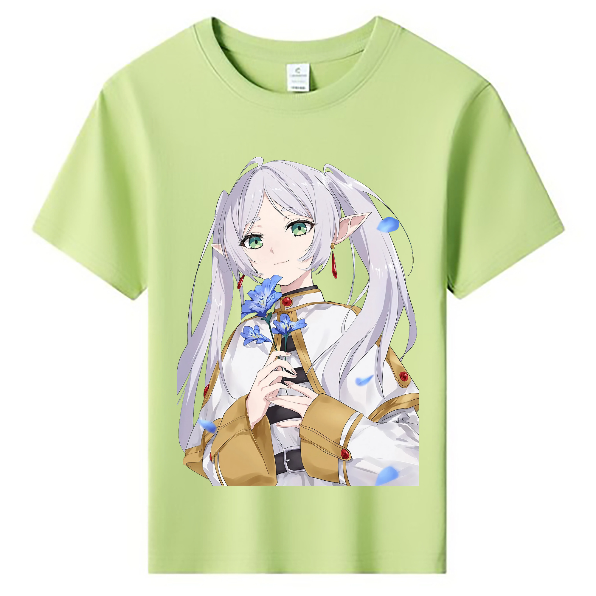 （画像用） 葬送のフリーレン Frieren 綿100％キッズTシャツ（フロントプリント）